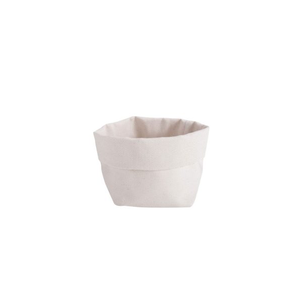 CESTINO PANE IN COTONE cm. 11X11 BEIGE