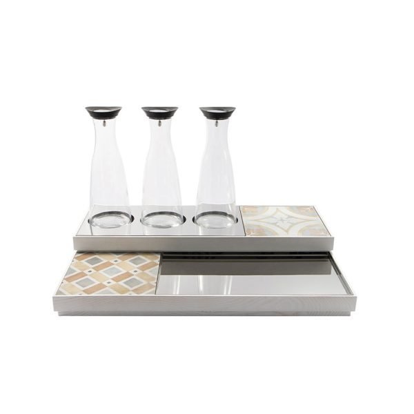 STAND 2 LIVELLI REFRIGERATO cm.60X40 BIANCO