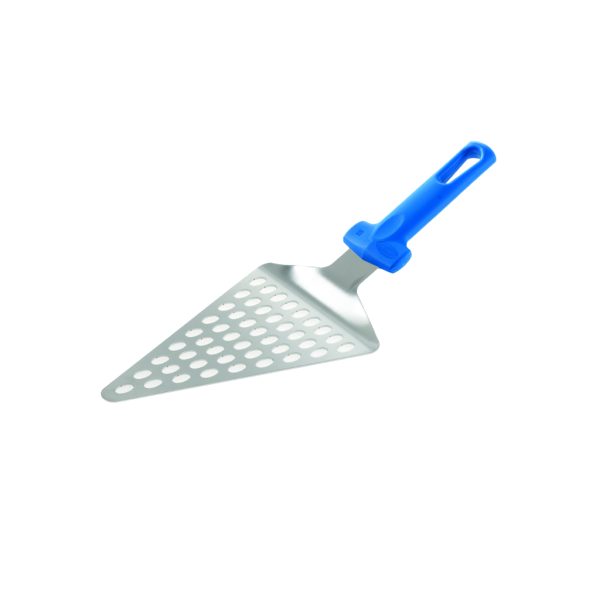 PALETTA TRIANGOLARE FORATA cm.12x16 INOX