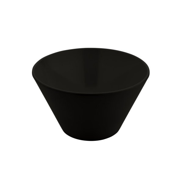 BOWL FORMA V cm.26 H.15 MELAMINA NERO