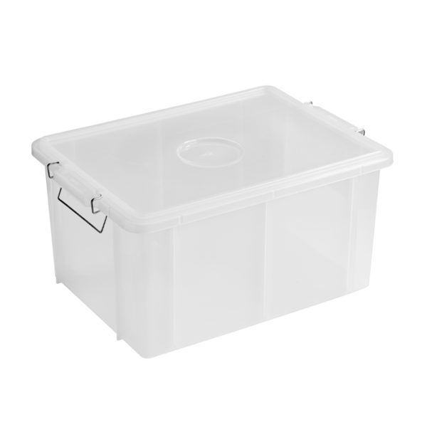 CASSETTA BOX C/COP.ERMET.CM.50x40x26 TRASPARENTE