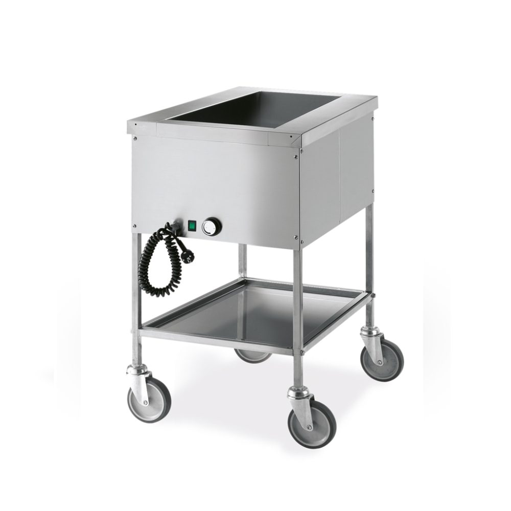 CARRELLO TERMICO BAGNOMARIA GN 1/1 CM.49x60x84H INOX