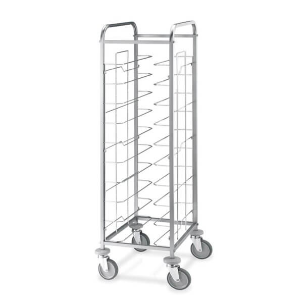 CARRELLO VASSOI UNIVERSALE P12 CM.52X60X183H INOX