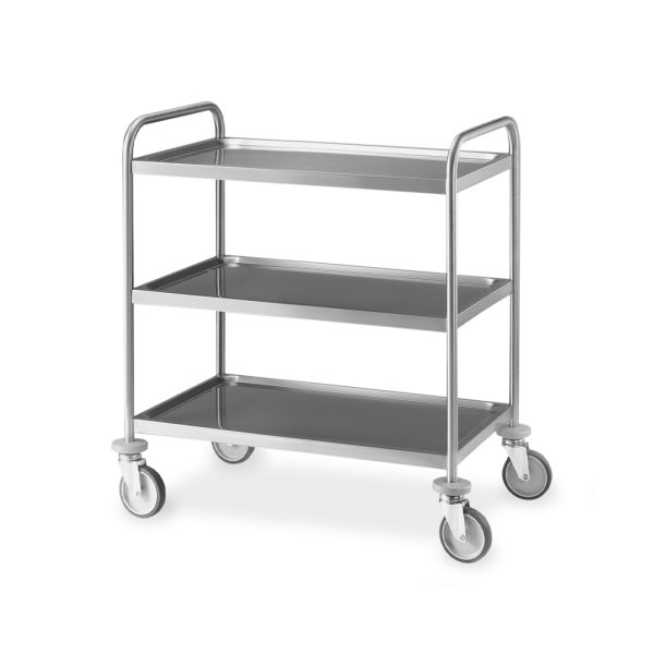 CARRELLO 3/PIANI CM.80X50X95H KG.160 INOX