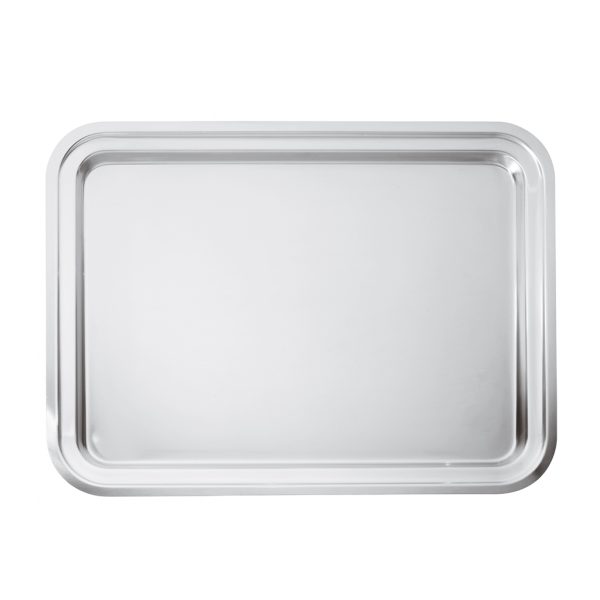 VASSOIO RETTANGOLARE CM.65X50 INOX