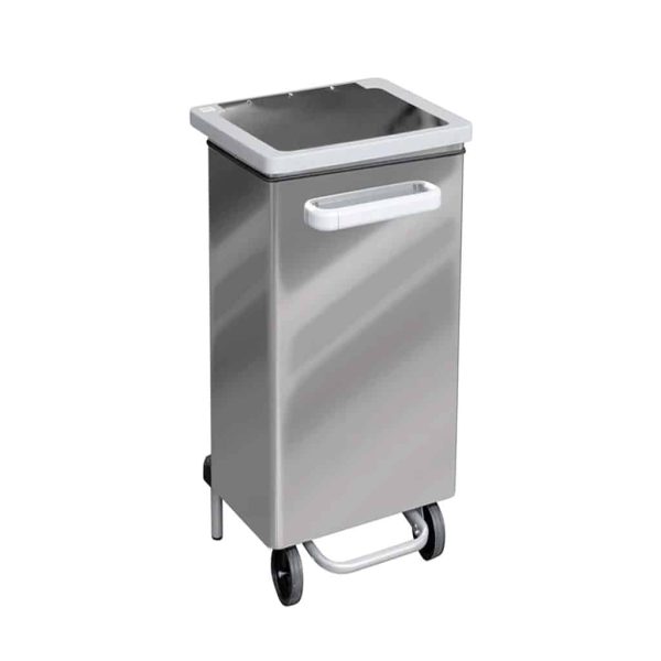 PATTUMIERA C/PEDALE LT.100 INOX