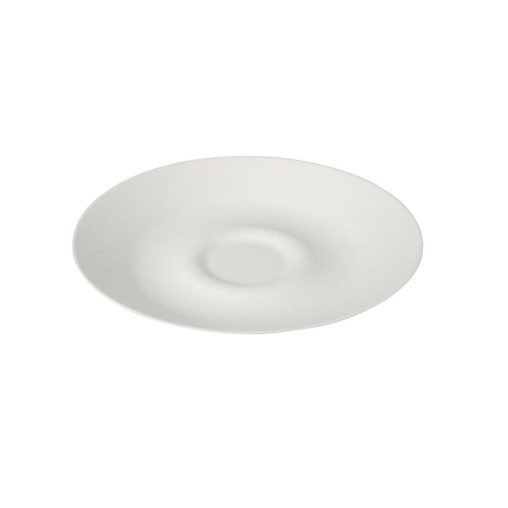 CT.250 PZ PIATTO GOURMET C/FORO CM.27 BAGA BIANCO