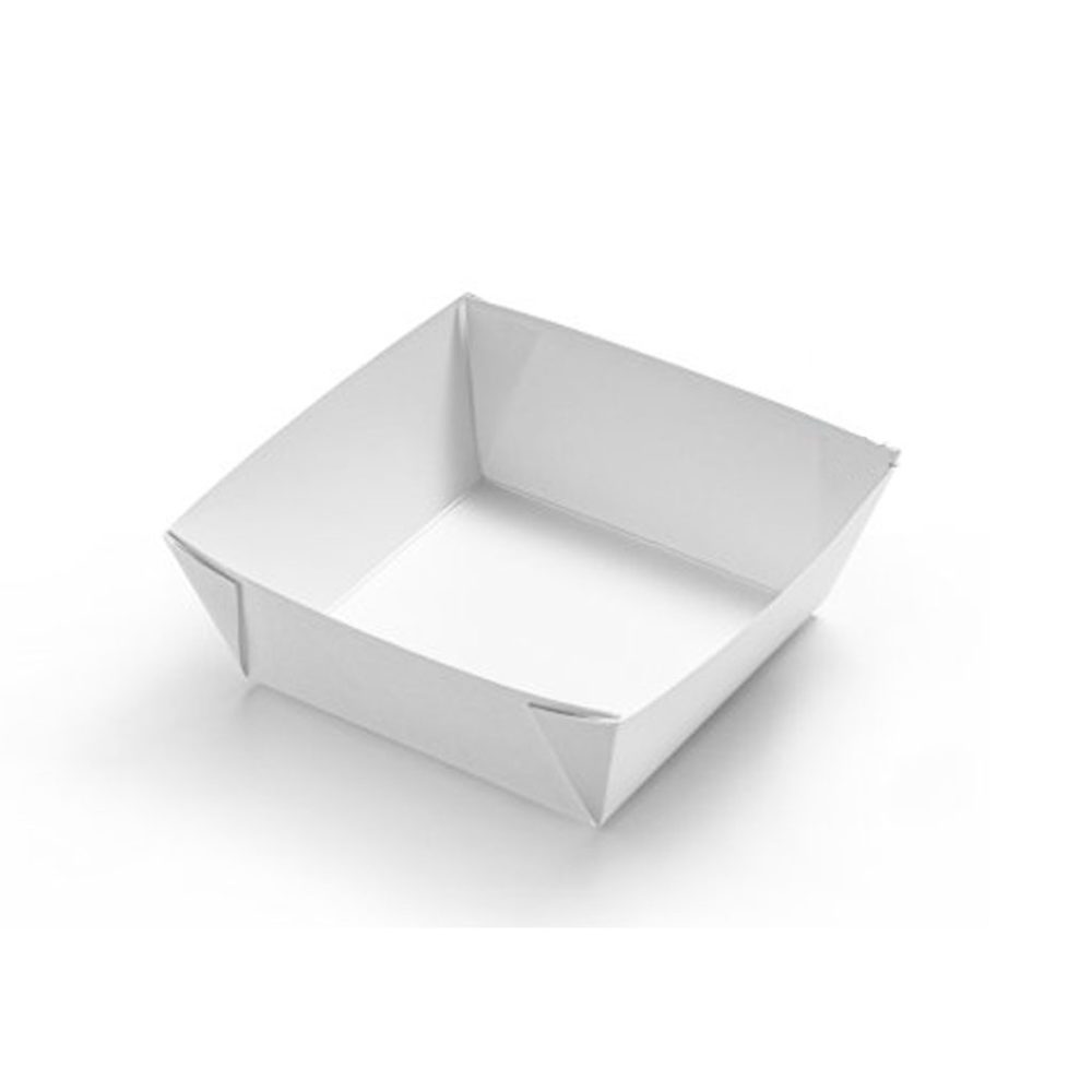 CT.250 PZ BASE TAKE AWAY CM.13X13X5,5 CARTA BIANCO