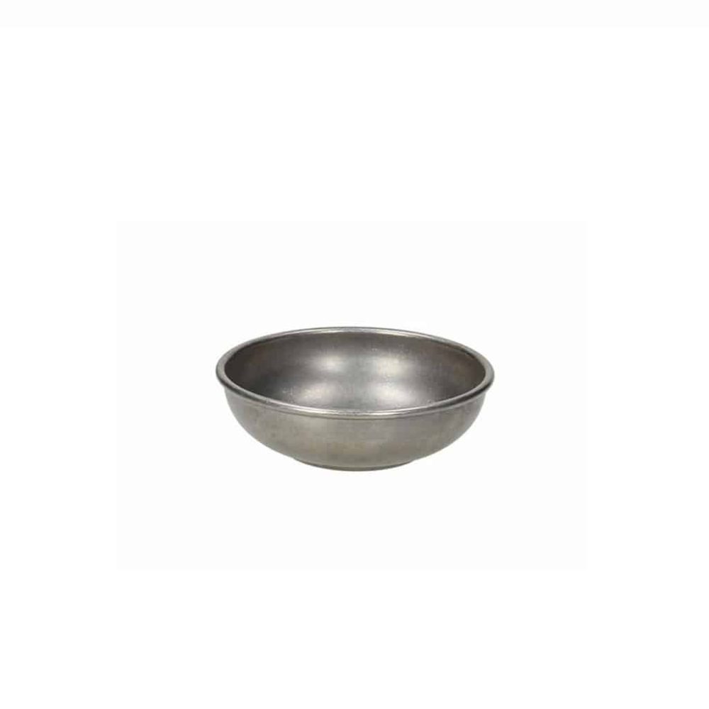 CIOTOLINA CM.7,7X7,7 H.2,3 INOX ANTICATO