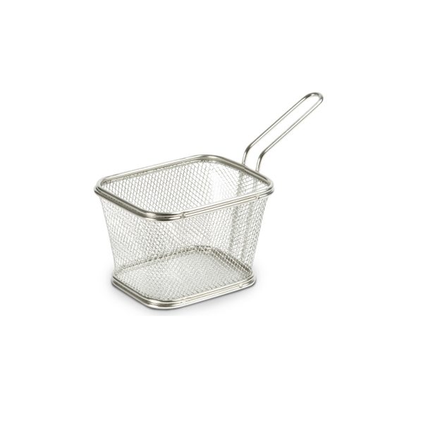 CESTELLINO QUADRO C/MANICO CM.13X11 INOX