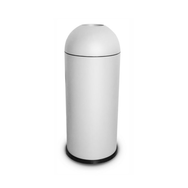 BIDONE LT 70 CON COPERCHIO CUPOLA BIANCO 35XH88