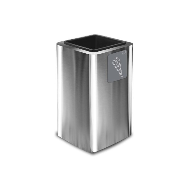 PORTAOMBRELLI INOX SATINATO CM.38X38H65